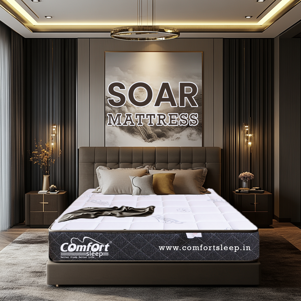 Soar Pocketed Spring Queen Mattress 72x60 – Luxury Comfort with Advanced Pocketed Spring Technology!