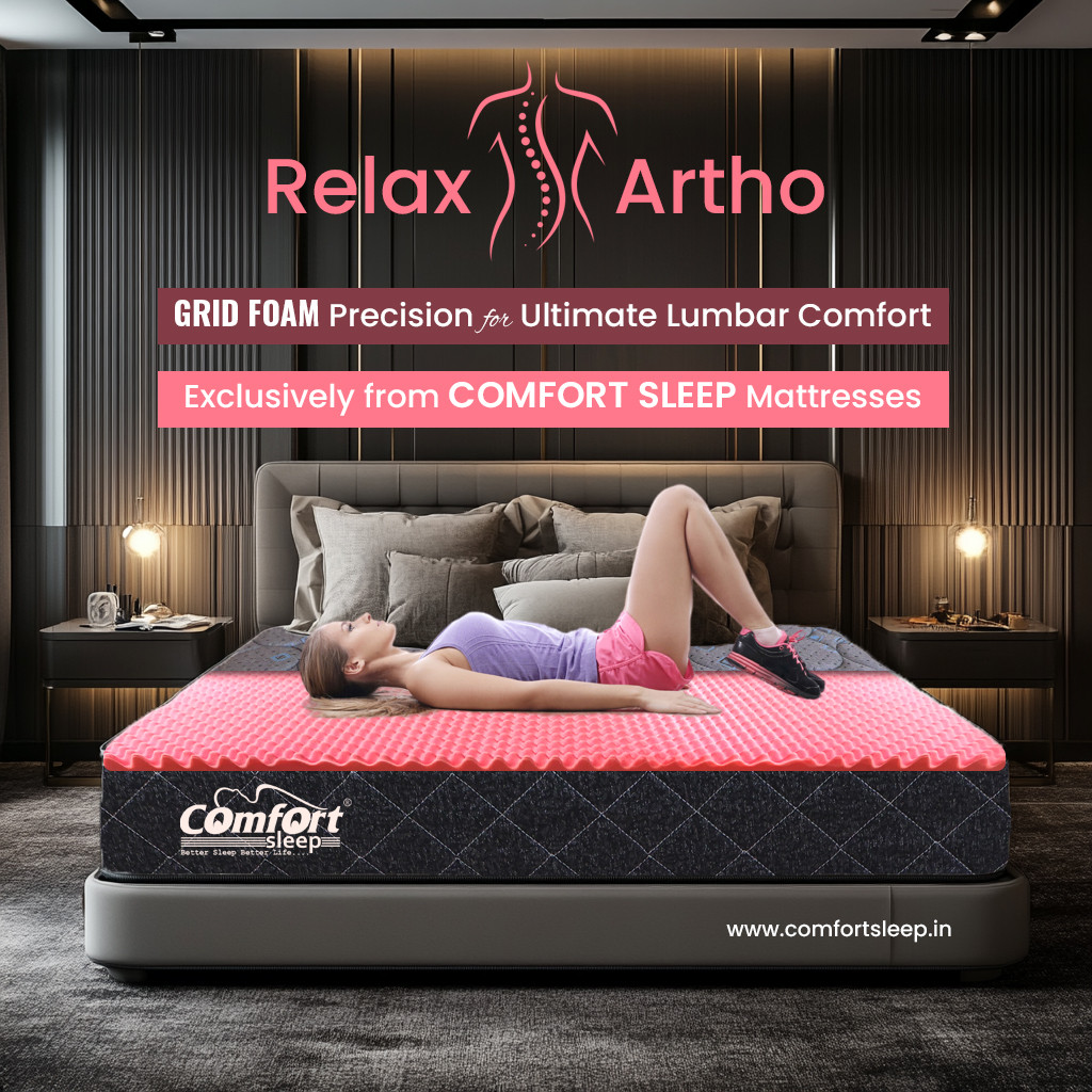 Relax Artho Single Mattress 72x36 – Orthopedic Comfort for Superior Back Support and Restful Sleep!