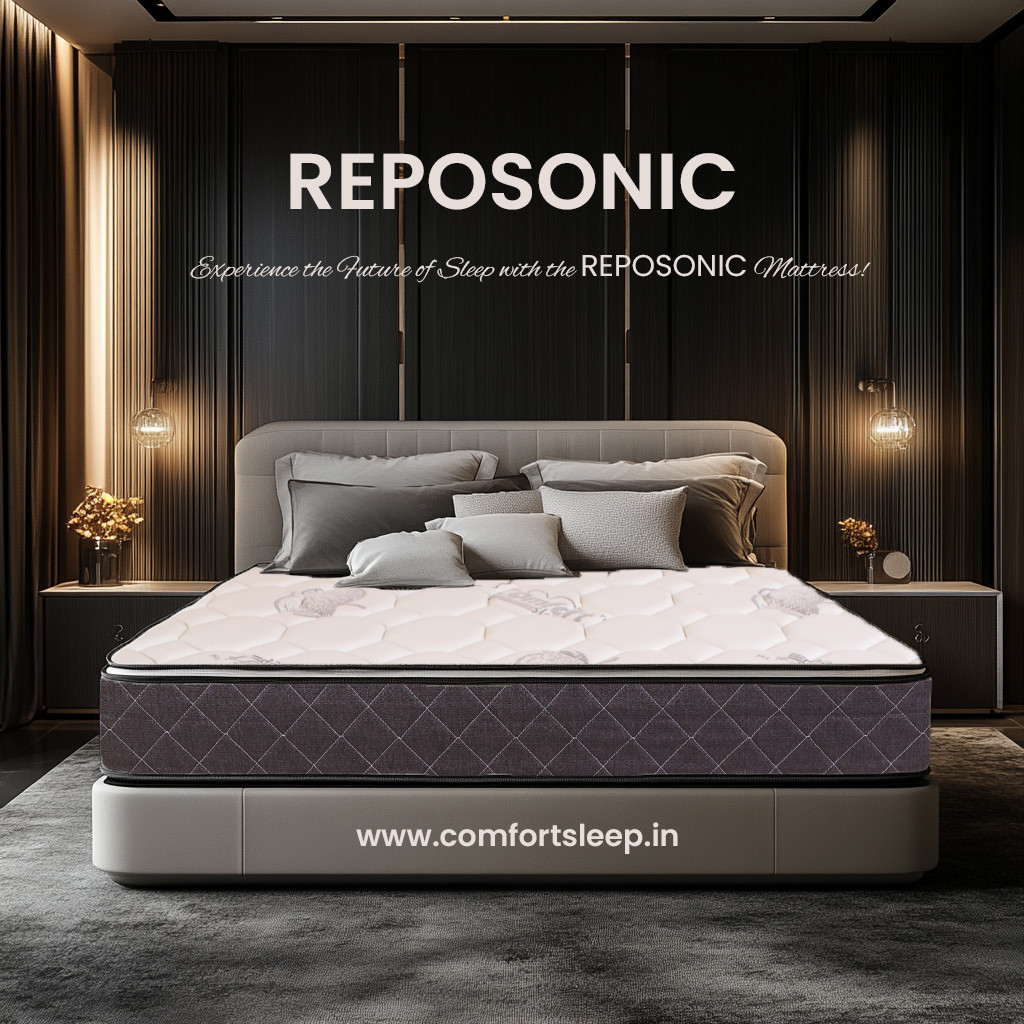 Reposonic Double Mattress 72x48 – Memory Foam Comfort with Advanced Cool Gel Technology!