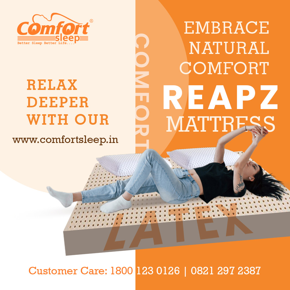 Reapz King Mattress 72x72 – Premium Natural Latex Comfort with Superior Support for Luxurious Sleep!