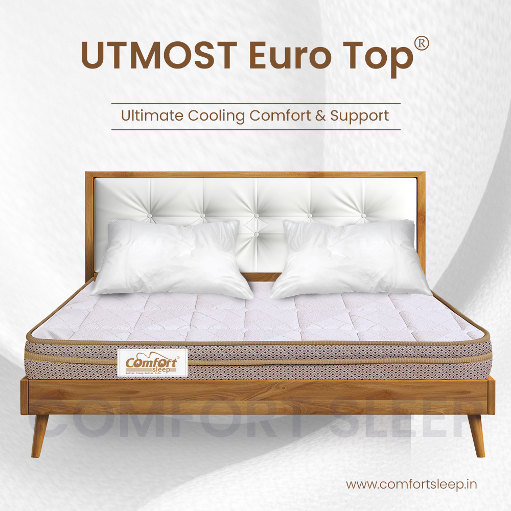 Utmost Euro Top Queen Mattress 72x60 – Luxurious Euro Top Comfort with Advanced Cool Gel Foam!