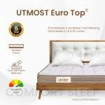 Utmost Euro Top Mattress - Luxury Comfort with Cool Gel Foam Technology